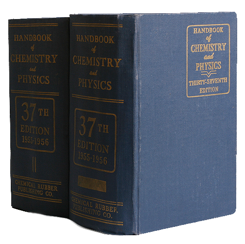 Handbook of Chemistry and Physics В двух томах Антикварное издание Сохранность: Хорошая Издательство: Chemical Rubber Publishing Co, 1956 г Твердый переплет, 3156 стр инфо 8757g.